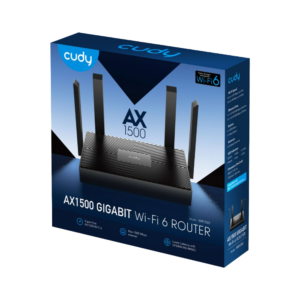 راوتر Cudy AX1500 WiFi 6، راوتر WR1500 ثنائي النطاق جيجابت، يدعم تقنية MU-MIMO، تقنية Beamforming، تقنية OFDMA، متوافق مع WPA3، متوافق مع شبكة Cudy Mesh