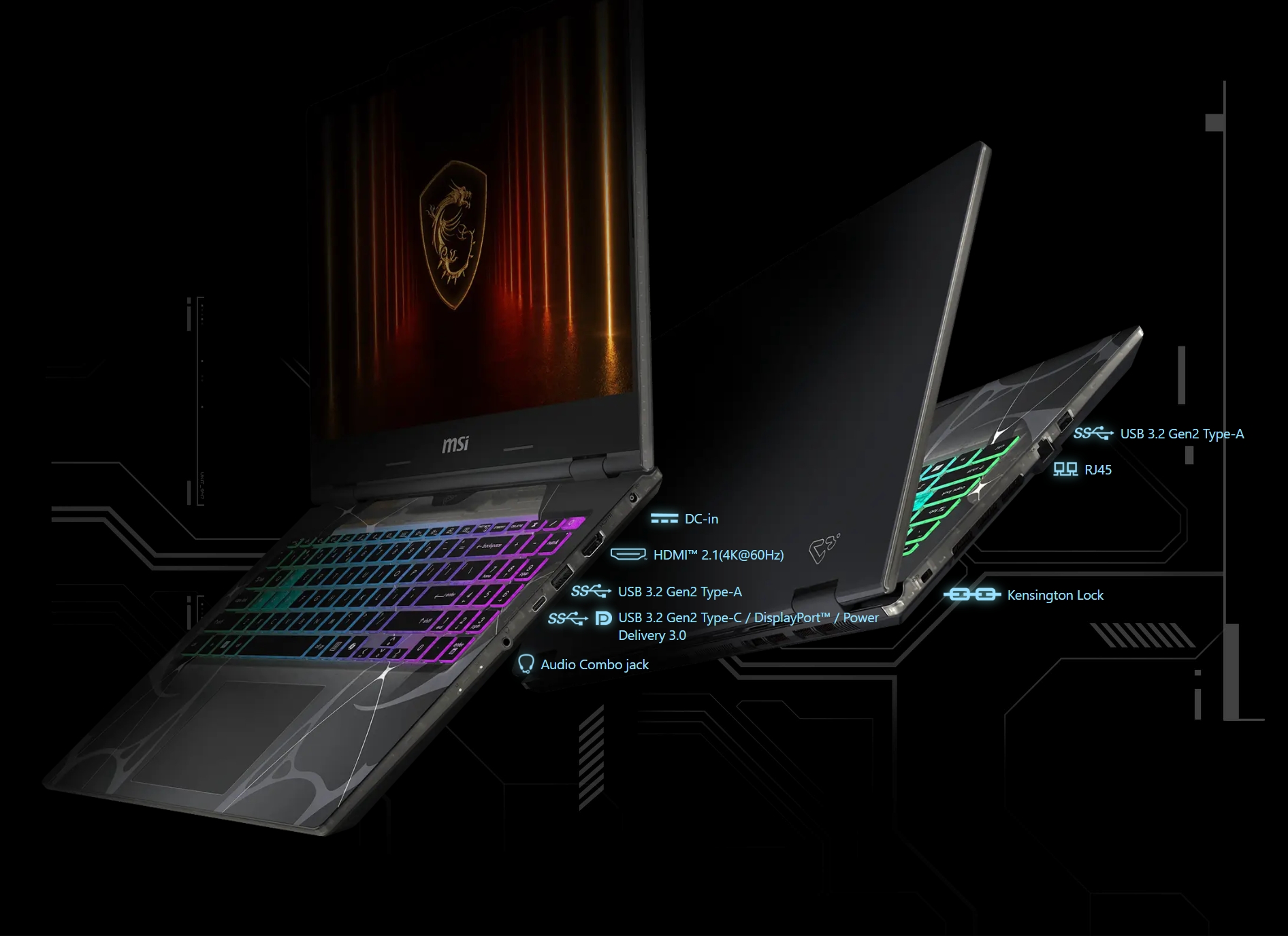 MSI Cyborg 15 Core 7 RTX 5060 Gaming Laptop Heading8