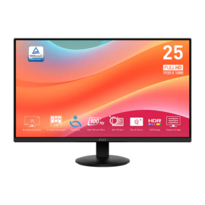 MSI PRO MP252L 24.5 Inch FHD IPS Office Monitor 100Hz