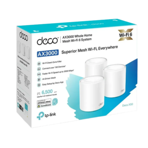 TP-Link Deco X50 AX3000 Whole Home Mesh Wi-Fi 6 System with 3 Gigabit Ports and HomeShield