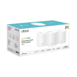 TP-Link Deco X10 AX1500 Whole Home Mesh Wi-Fi 6 System with dual band mesh coverage and 2 Gigabit ports
