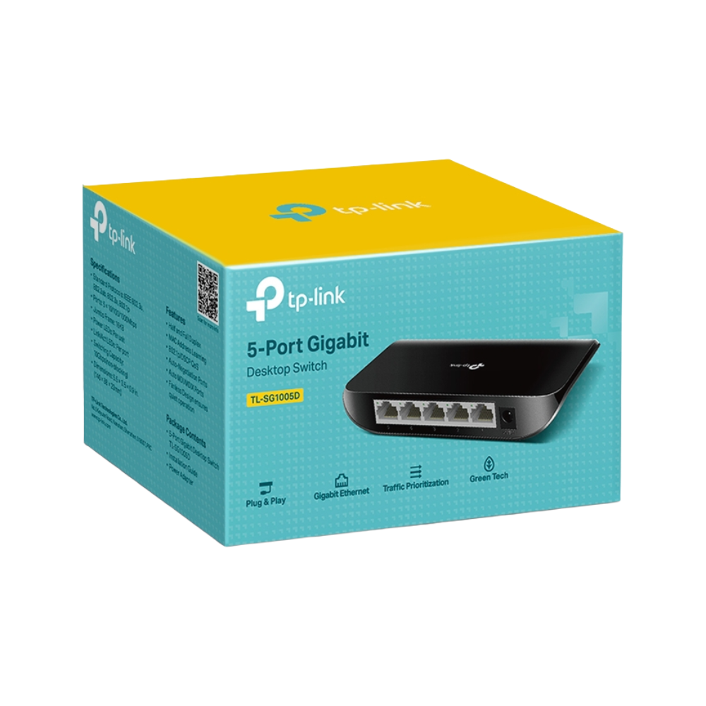 TP-Link TL-SG1005D 5-Port Gigabit Switch | سويتش تبلينك 7 TP-Link TL-SG1005D 5-Port Gigabit Switch | سويتش تبلينك - Image 7