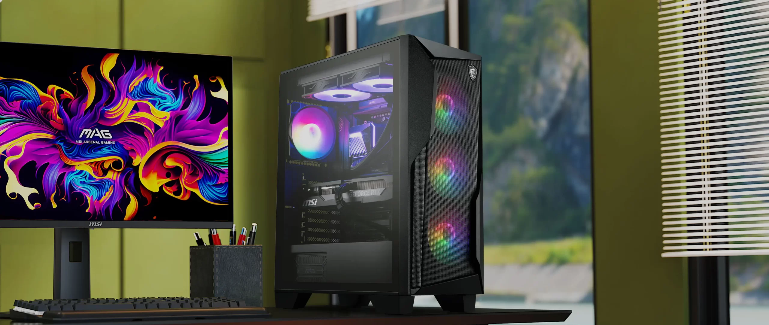 علبة ألعاب MSI MAG FORGE 130A AIRFLOW ATX (1) صورة سيناريو مُكبَّرة