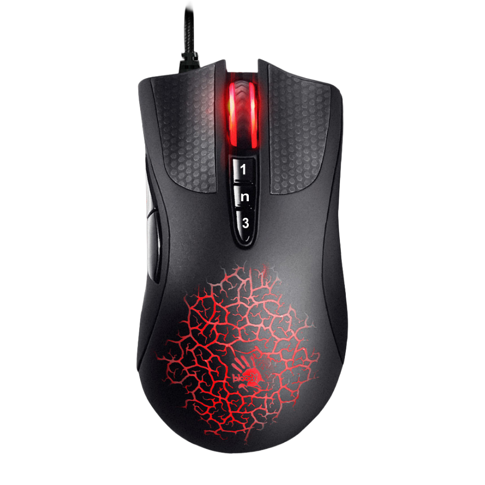 ماوس الألعاب Bloody A90 Light Strike 6200 CPI | ماوس بلودي فأرة الألعاب Bloody A90 Light Strike بدقة 6200 نقطة لكل بوصة
