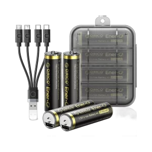 ORICO EG5C AA Rechargeable Lithium Battery 2100mWh 1.5V 4-Pack
