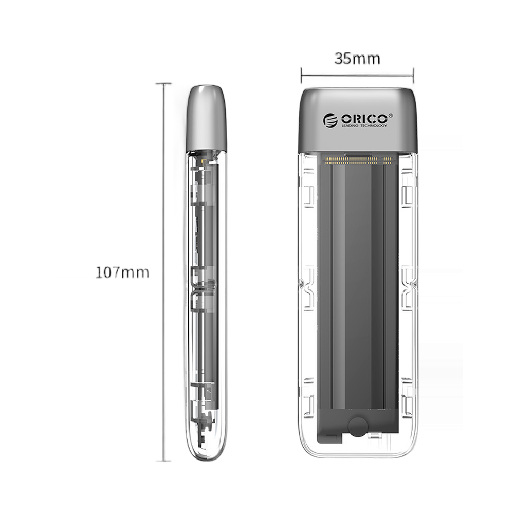 ORICO TXM2-C3 M.2 NVMe SATA SSD Enclosure 10Gbps USB 3.2 Gen 2 Type-C | راك هارد ان في ام اي 2 ORICO TXM2-C3 M.2 NVMe SATA SSD Enclosure 10Gbps USB 3.2 Gen 2 Type-C | راك هارد ان في ام اي - Image 2
