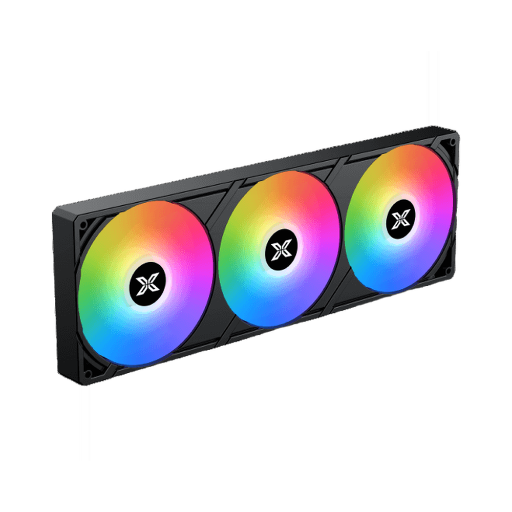 XIGMATEK LK PRO 360 360mm AIO Liquid Cooler with 2.7 Inch LCD and ARGB Black 3 XIGMATEK LK PRO 360 2.7 inch LCD ARGB AIO Liquid Cooler Black