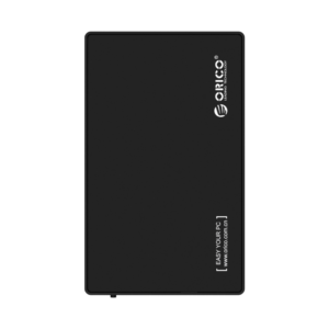 ORICO 3588US3 3.5 inch Hard Drive Enclosure shown in a clean product view, highlighting its external storage design.