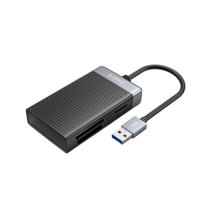 ORICO CL4D-A3 USB 3.0 4-in-1 Card Reader for SD, TF, CF, and MS cards shown in a clean product view.