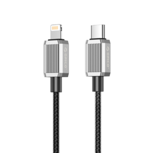 ORICO USB-C to Lightning PD Fast Charging Cable 1.5m 29W GQZ29-15-BK shown in a clean product view.