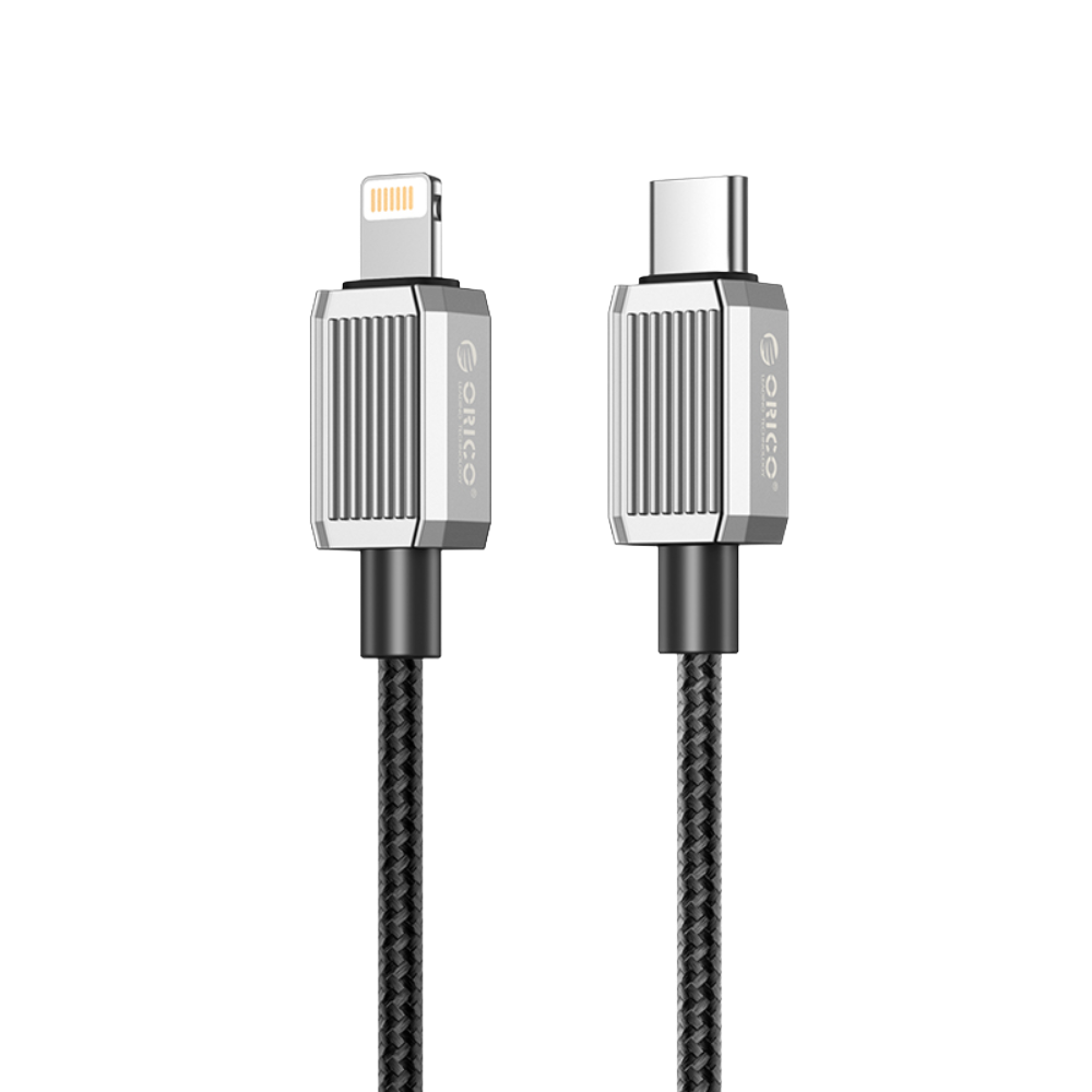 ORICO USB-C to Lightning PD Fast Charging Cable 1.5m 29W GQZ29-15-BK | كيبل شحن سريع اوريكو 1 ORICO USB-C to Lightning PD Fast Charging Cable 1.5m 29W GQZ29-15-BK shown in a clean product view.
