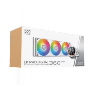XIGMATEK LK PRO 360 White AIO Liquid Cooler with 2.7 inch LCD