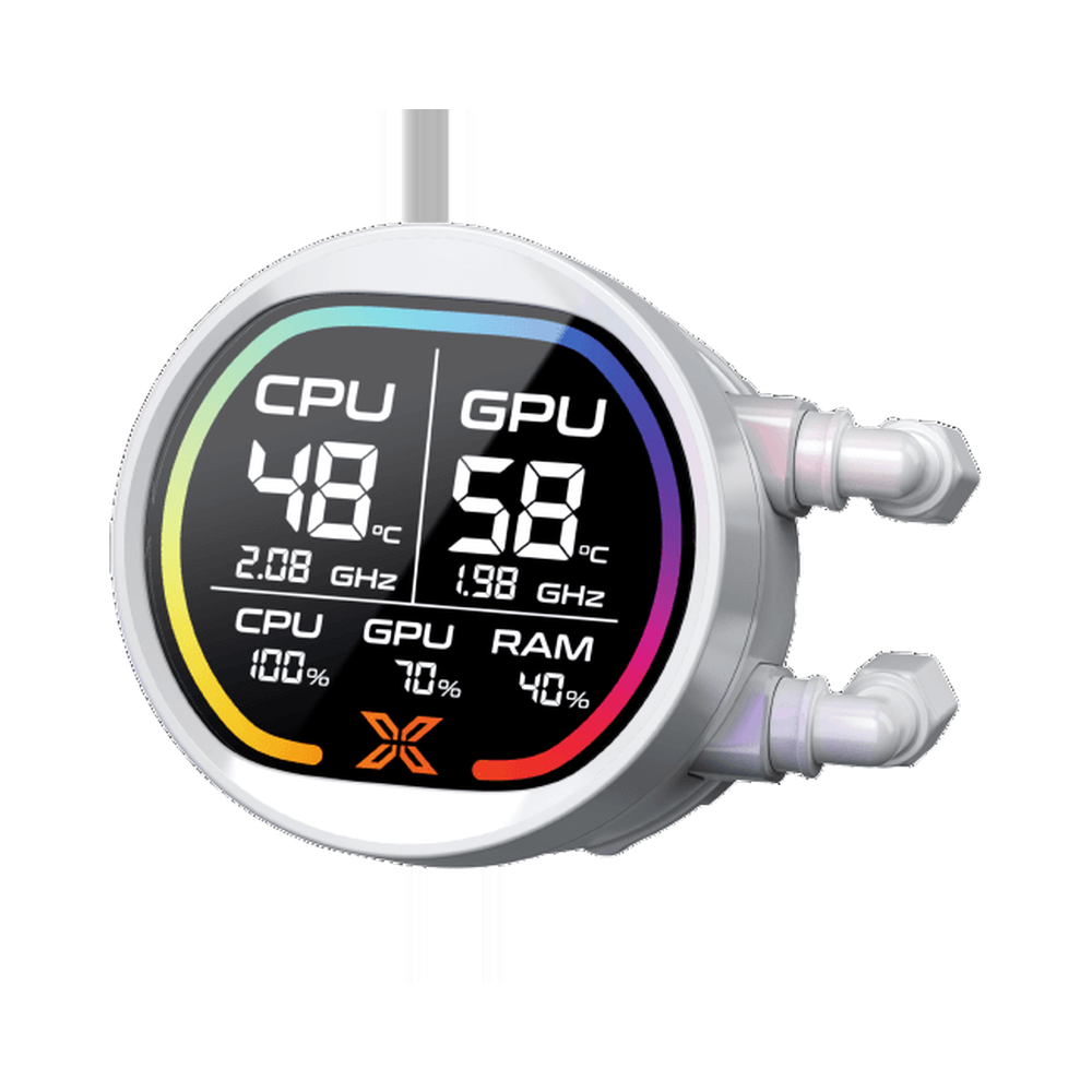 XIGMATEK LK PRO 360 White LCD RGB AIO Liquid CPU Cooler 3 XIGMATEK LK PRO 360 White LCD RGB Liquid Cooler