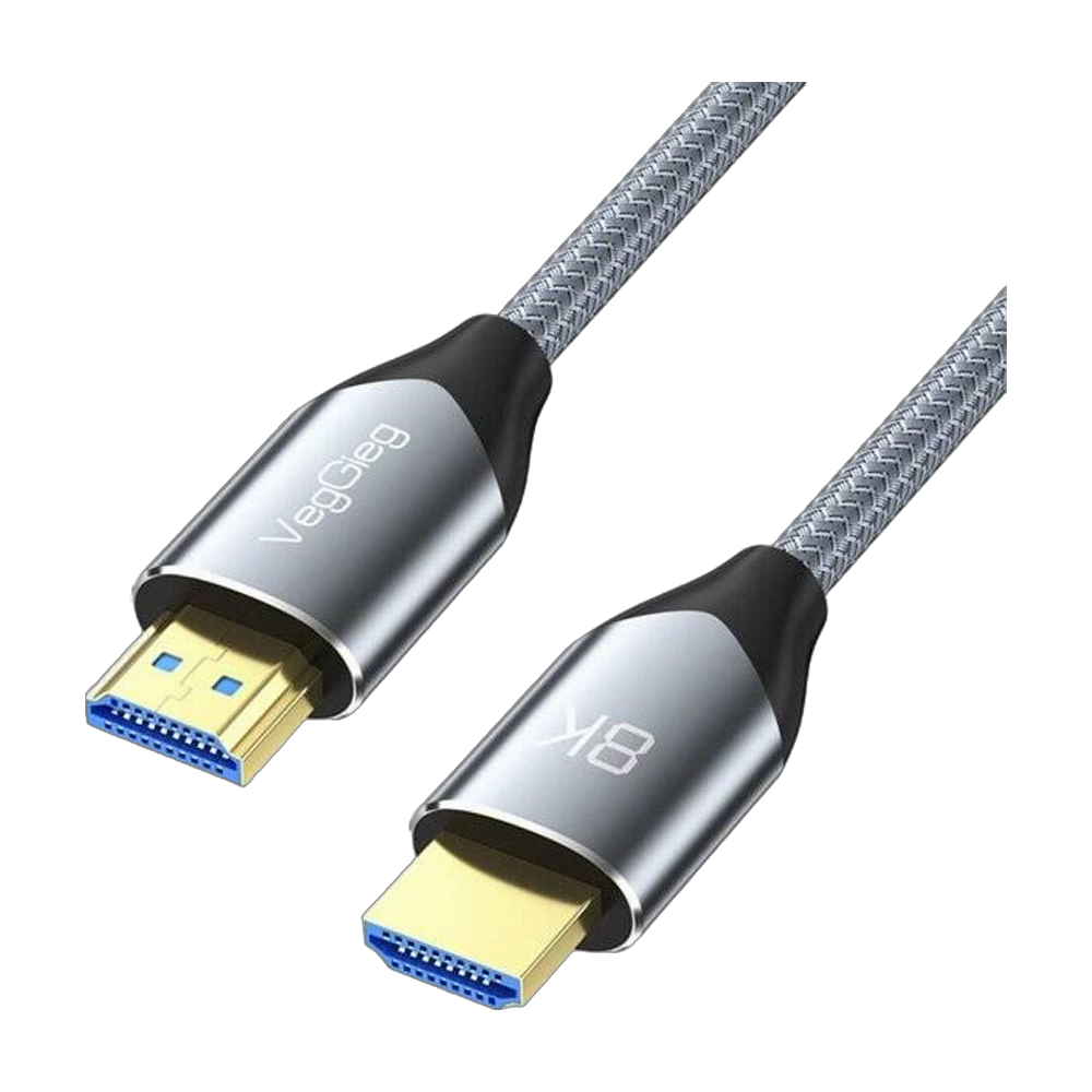 VegGie 8K HDMI Cable 1M Ultra High Speed P1761 1 VegGie 8K HDMI Cable 1M Metal Shell 2.1 interface