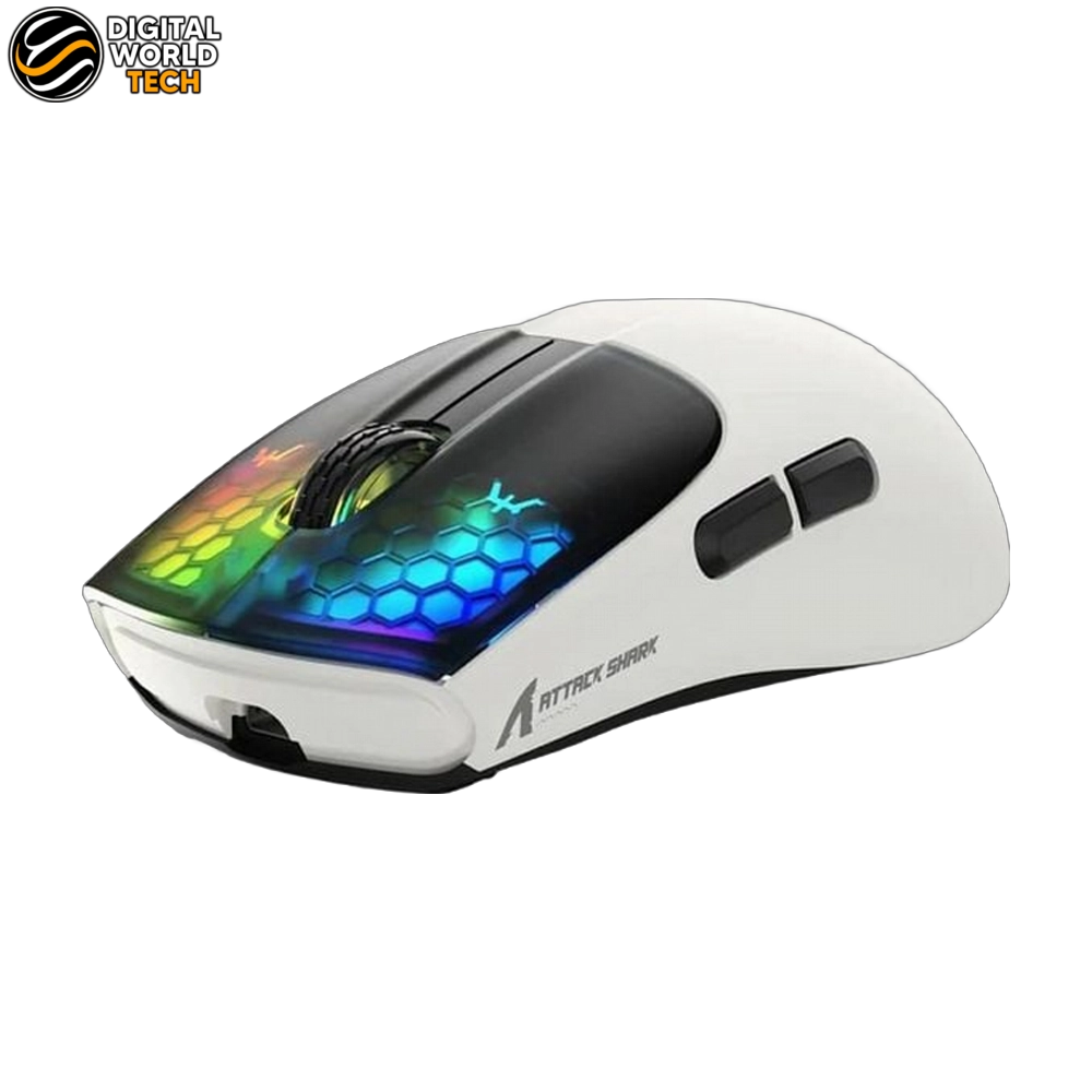 Attack Shark X5 Mouse Tri-Mode Wireless Gaming Mouse Black and White 2 Attack Shark X5 Mouse with Tri-Mode Connectivity