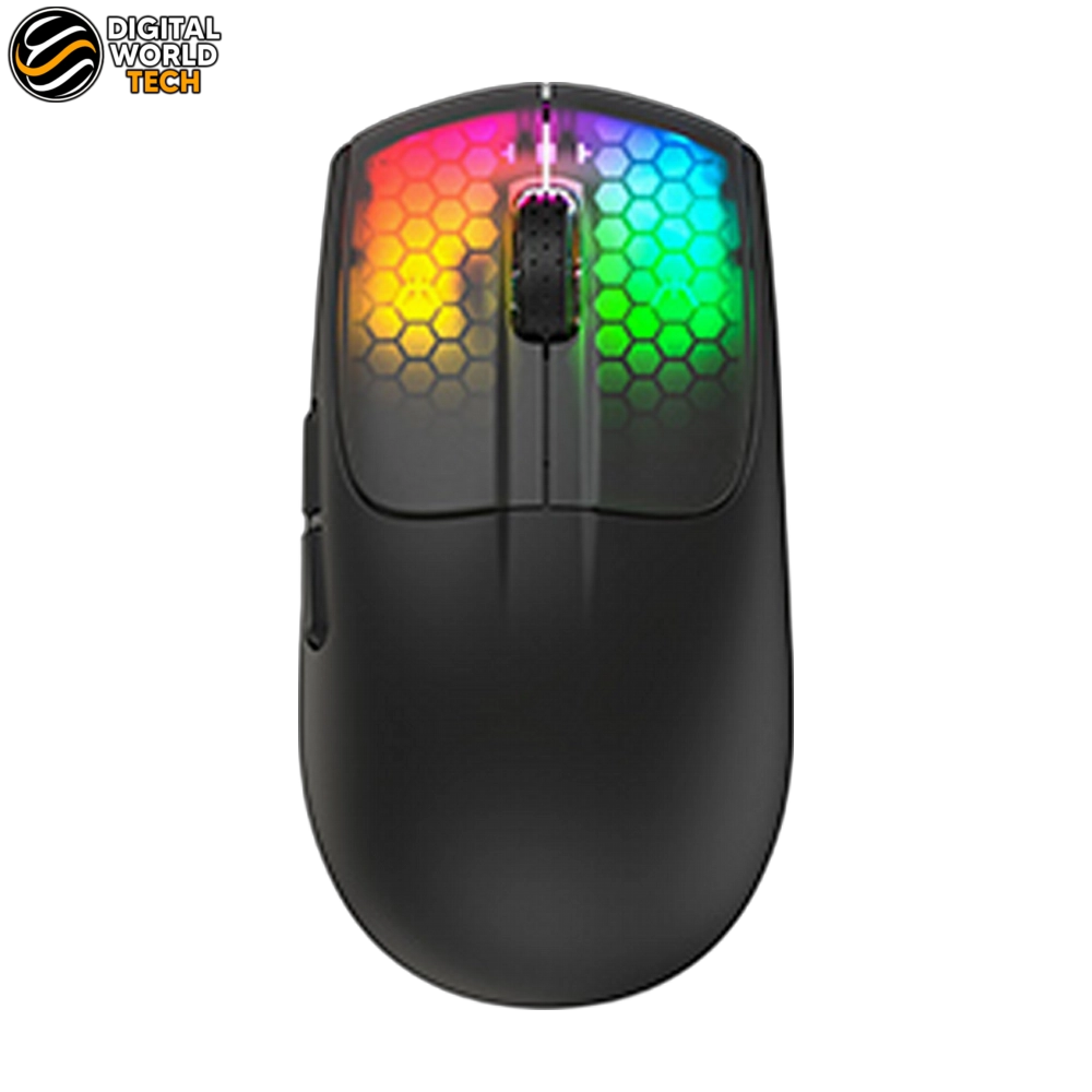 Attack Shark X5 Mouse Tri-Mode Wireless Gaming Mouse Black and White 3 Attack Shark X5 Mouse with Tri-Mode Connectivity