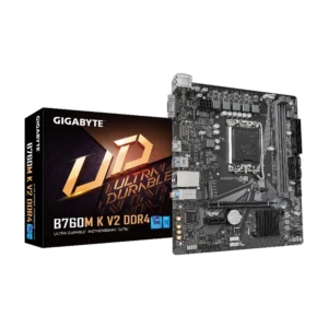 GIGABYTE B760M K V2 DDR4 Motherboard with LGA 1700 Socket