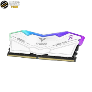 ذاكرة سطح المكتب TEAMGROUP Delta RGB DDR5 سعة 32 جيجابايت بتردد 6000 ميجاهرتز وتوقيت CL38 باللون الأبيض