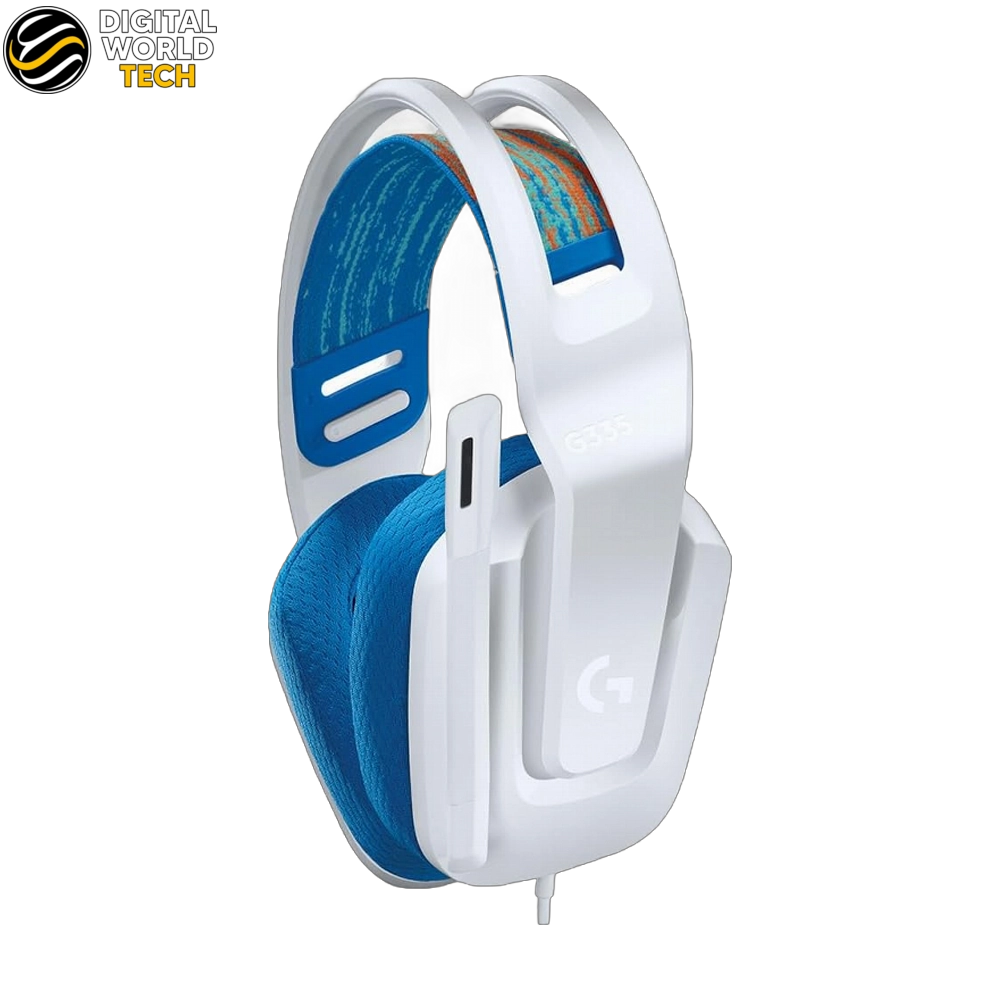 Logitech G335 Wired Gaming Headset White 40mm Drivers 3.5mm Jack 6 Logitech G335 Wired Gaming Headset White with 40mm drivers