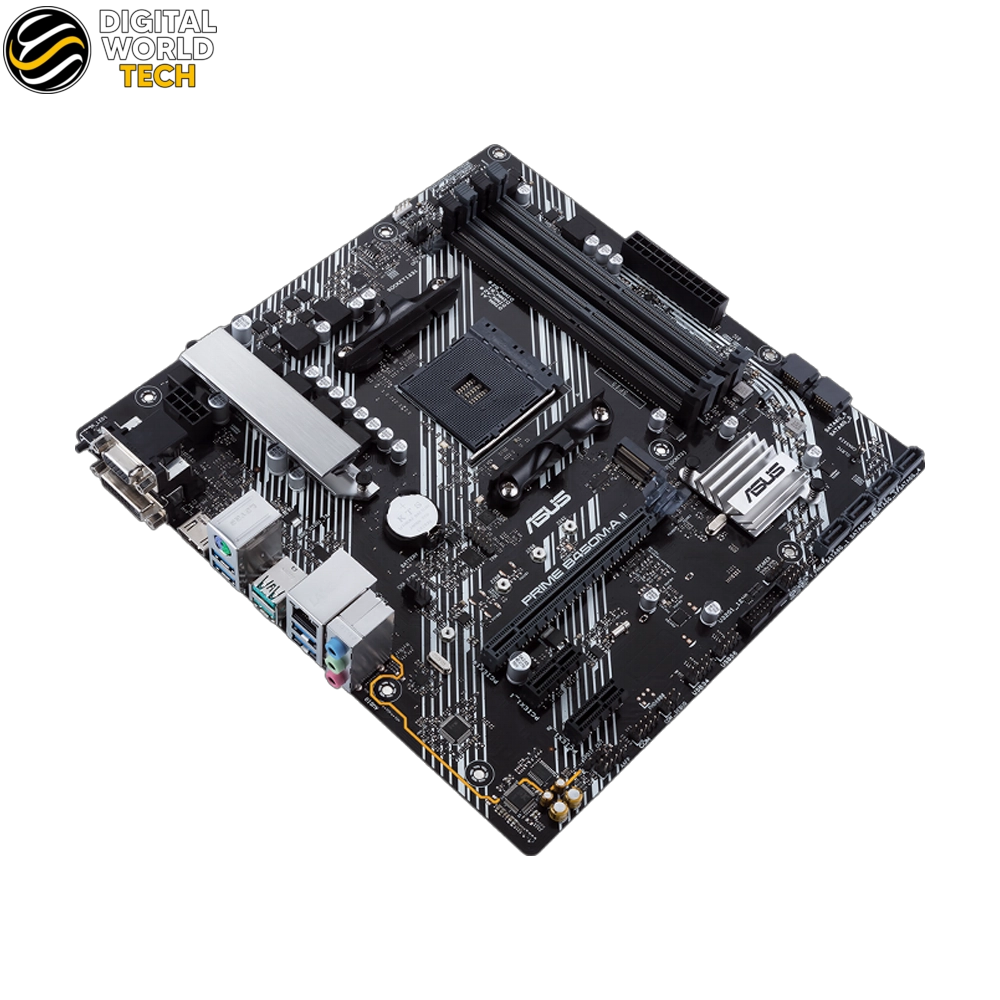 ASUS Prime B450M-A II Motherboard AMD B450 AM4 Micro ATX DDR4 4 ASUS Prime B450M-A II AMD B450 AM4 Micro ATX Motherboard