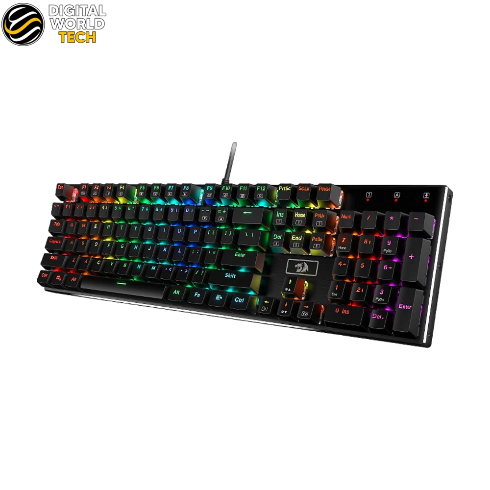 Redragon K556 Mechanical Keyboard Devaraias RGB Brown Switch 104 Keys 1 Redragon K556 Mechanical Keyboard Devaraias RGB Brown Switch