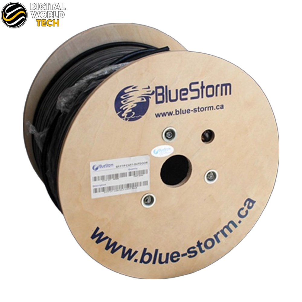 BlueStorm SFTP Cat6 Outdoor Network Cable 305m Solid Copper PE Jacket 1 BlueStorm SFTP Cat6 Outdoor 305m network cable solid copper PE jacket