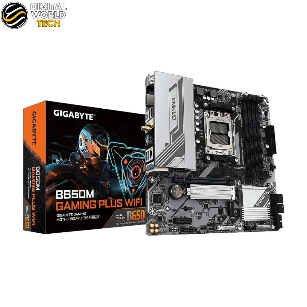 GIGABYTE B650M Gaming Plus Motherboard DDR5 WiFi AMD Socket AM5 Micro-ATX 1 GIGABYTE B650M Gaming Plus Motherboard AMD AM5 DDR5 Wi-Fi 6E Micro-ATX