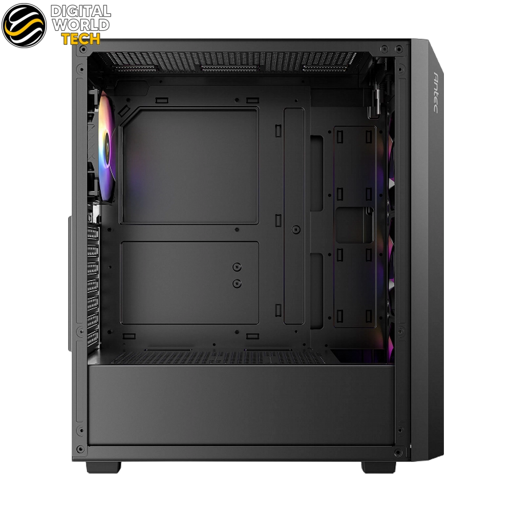 Antec AX67 ARGB Case Black Mid-Tower with 4 ARGB Fans Tempered Glass 360mm Radiator Support 3 Antec AX67 ARGB Case Black Mid-Tower with tempered glass side panel and mesh front