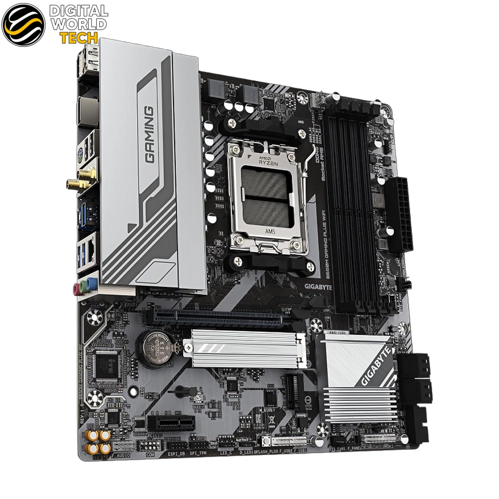 GIGABYTE B650M Gaming Plus Motherboard DDR5 WiFi AMD Socket AM5 Micro-ATX 3 GIGABYTE B650M Gaming Plus Motherboard AMD AM5 DDR5 Wi-Fi 6E Micro-ATX