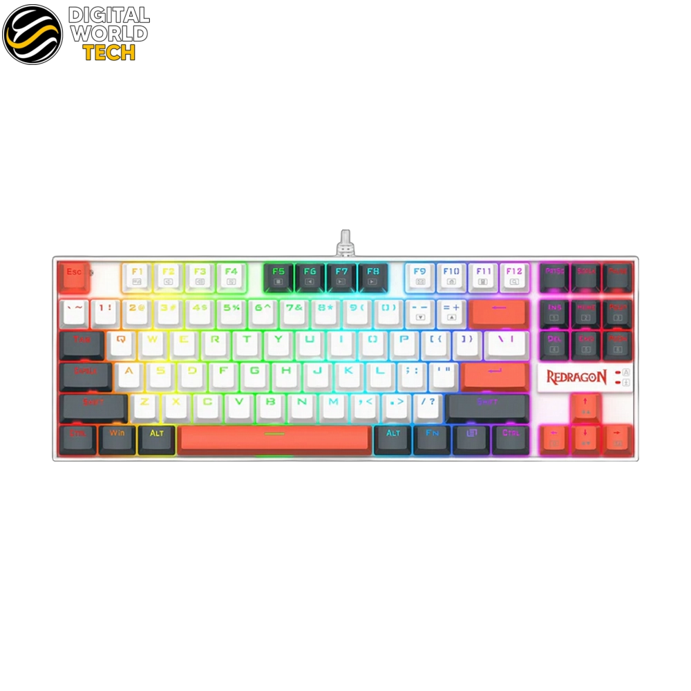 Redragon Kumara K552WLR RGB Keyboard 87-Key TKL Mechanical Gaming Red Switches 2 Redragon Kumara K552WLR RGB Keyboard 87-key TKL mechanical gaming keyboard