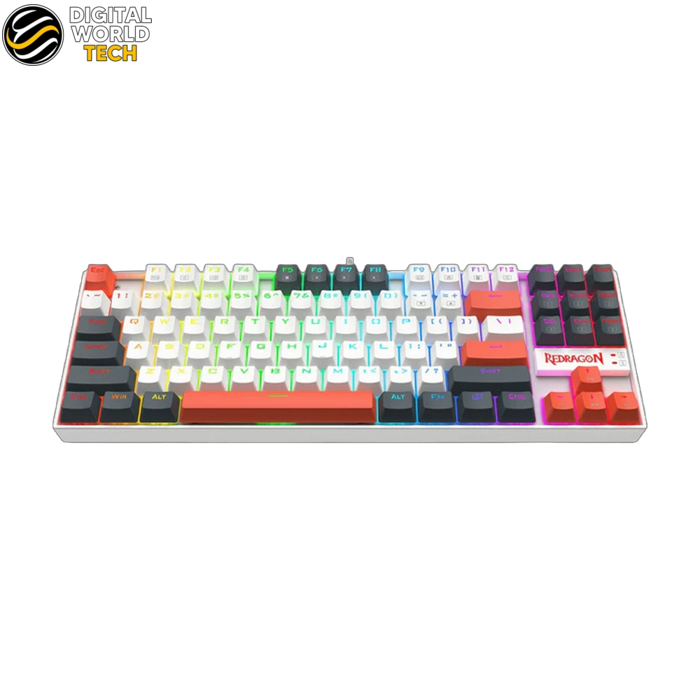 Redragon Kumara K552WLR RGB Keyboard 87-Key TKL Mechanical Gaming Red Switches 3 Redragon Kumara K552WLR RGB Keyboard 87-key TKL mechanical gaming keyboard