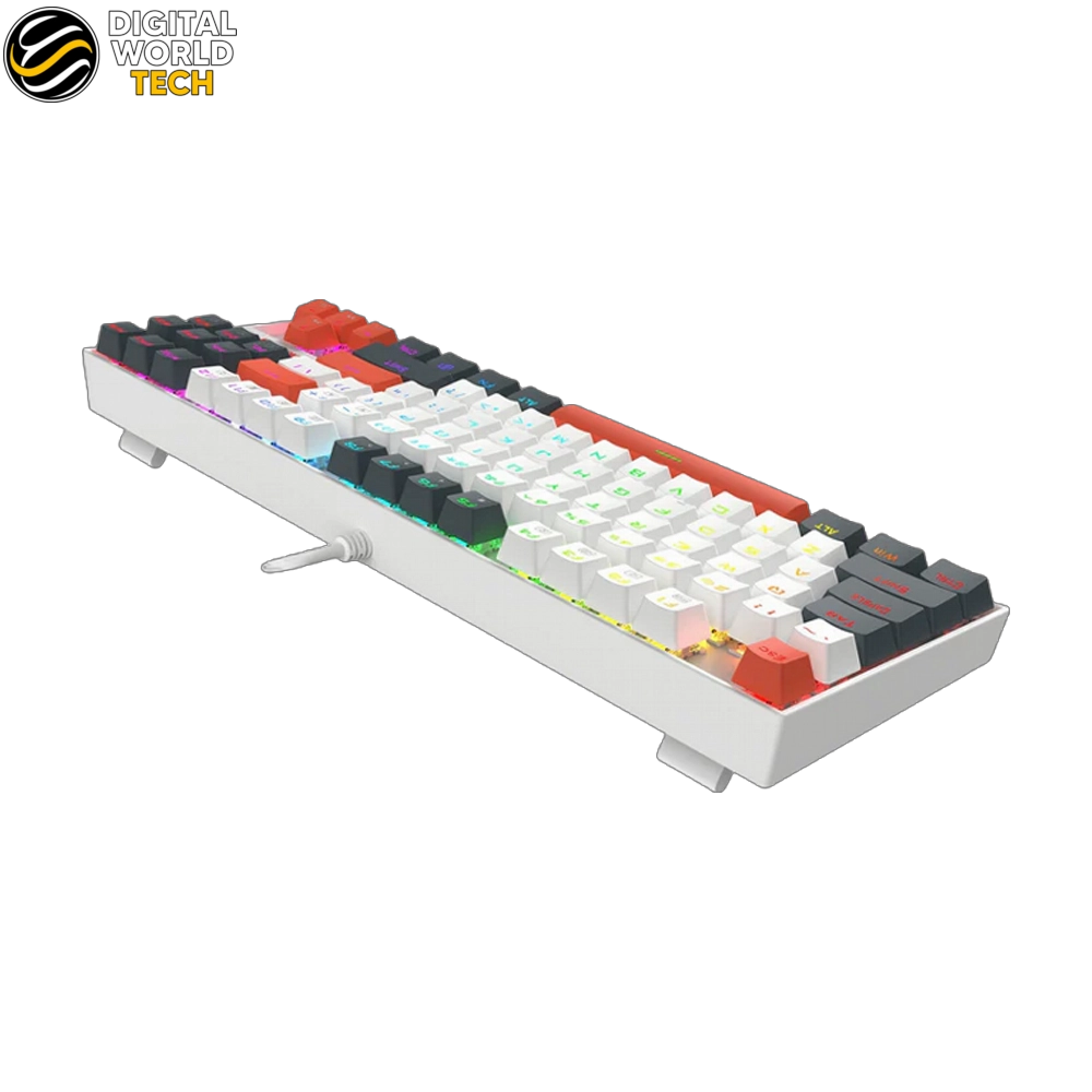 Redragon Kumara K552WLR RGB Keyboard 87-Key TKL Mechanical Gaming Red Switches 4 Redragon Kumara K552WLR RGB Keyboard 87-key TKL mechanical gaming keyboard