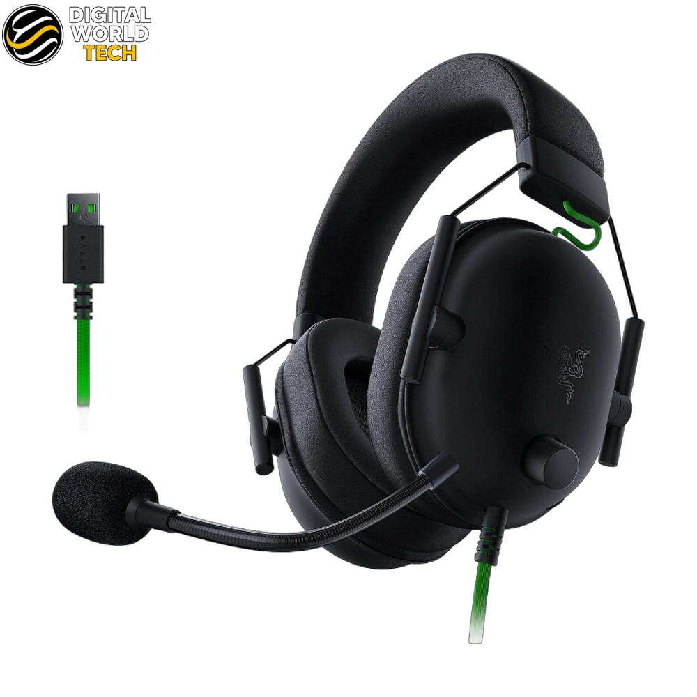 Razer BlackShark V2 X Headset for PlayStation Green 50mm TriForce Drivers 1 Razer BlackShark V2 X Headset Green with 50mm TriForce drivers