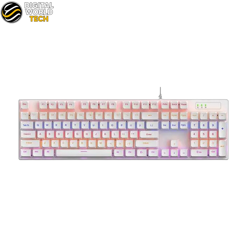 Stinger SK-5000 Mechanical Keyboard 104 Keys RGB White