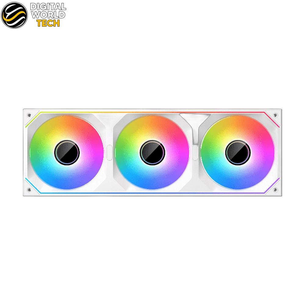 XIGMATEK Infinity SF360 Fan Kit 3-Pack White 120mm ARGB PWM Digital RPM Display 2 XIGMATEK Infinity SF360 Fan Kit White 120mm ARGB PWM