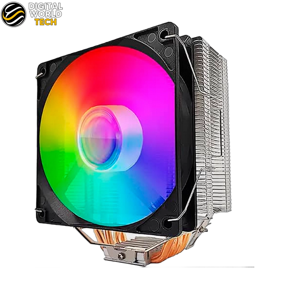 SNOWMAN C400 CPU Cooler with 4 copper heat pipes and dual 120mm fans