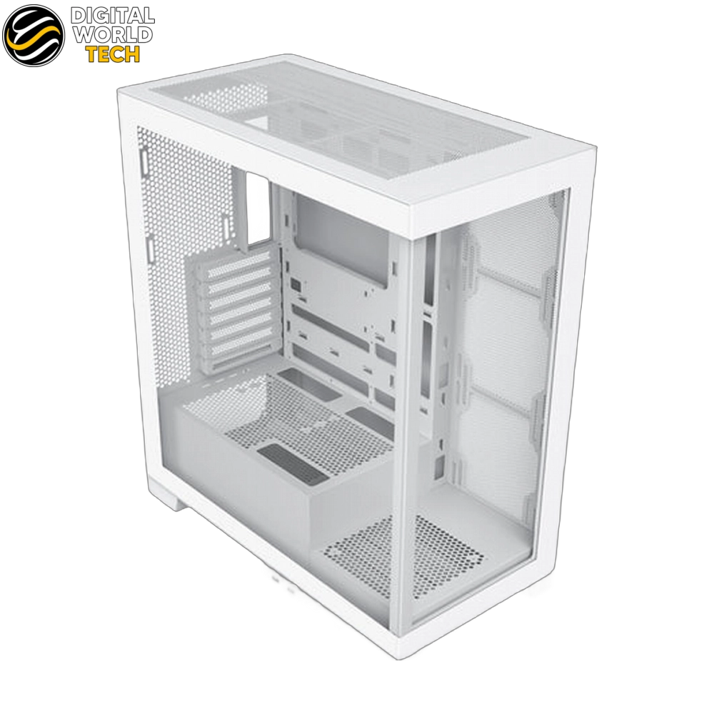 SAMA NEVIEW 4503 Case White ATX Mid Tower Dual Tempered Glass 4 ARGB Fans 3 SAMA NEVIEW 4503 Case White ATX Mid Tower with dual tempered glass and ARGB fans