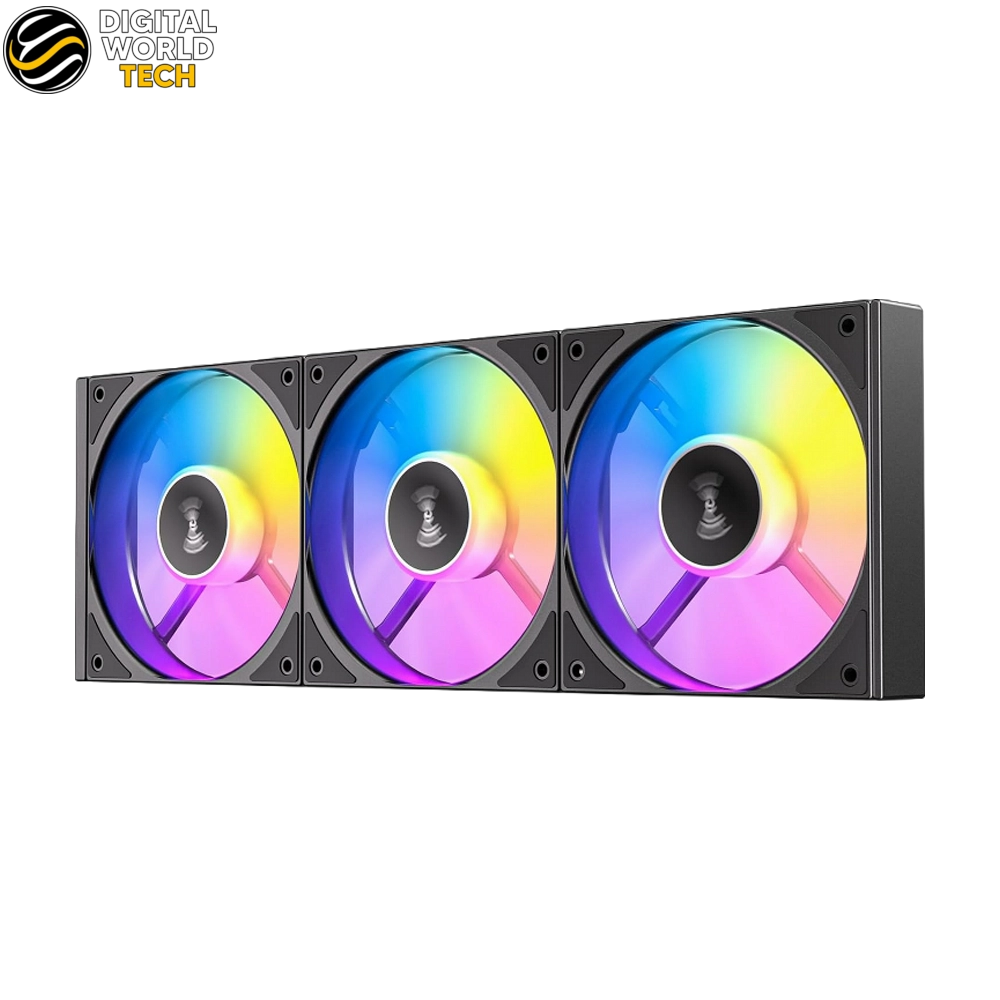 Antec C120 ARGB Case Fan 3-pack Black 120mm PWM with daisy-chain ARGB