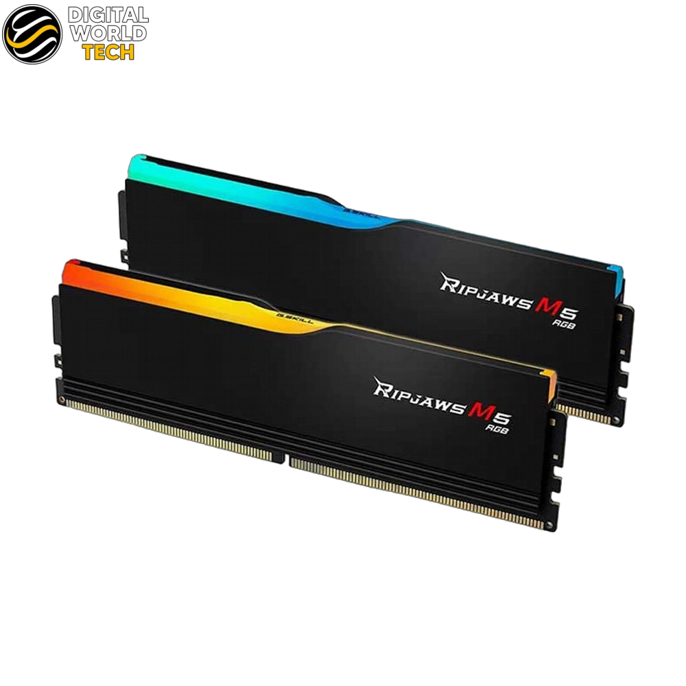 GSKILL Ripjaws M5 RAM 32GB DDR5 6000 CL36 RGB Intel XMP Dual Channel Kit 3 GSKILL Ripjaws M5 RGB RAM 32GB DDR5 6000 CL36 Desktop Memory