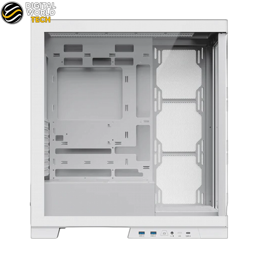 SAMA NEVIEW 4503 Case White ATX Mid Tower Dual Tempered Glass 4 ARGB Fans 5 SAMA NEVIEW 4503 Case White ATX Mid Tower with dual tempered glass and ARGB fans