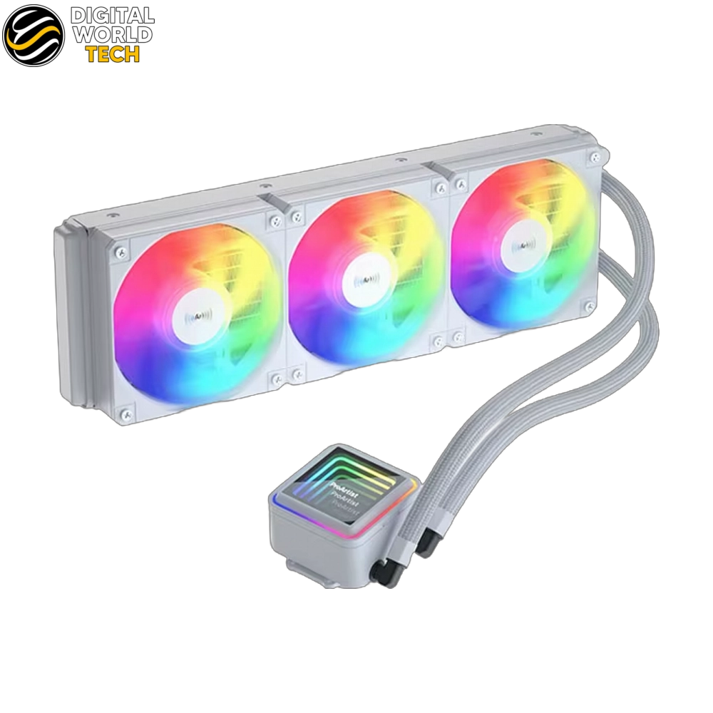 ProArtist UA360 Liquid Cooler 360mm ARGB AIO CPU Liquid Cooling Black & White 1 ProArtist UA360 Liquid Cooler 360mm ARGB AIO Black White