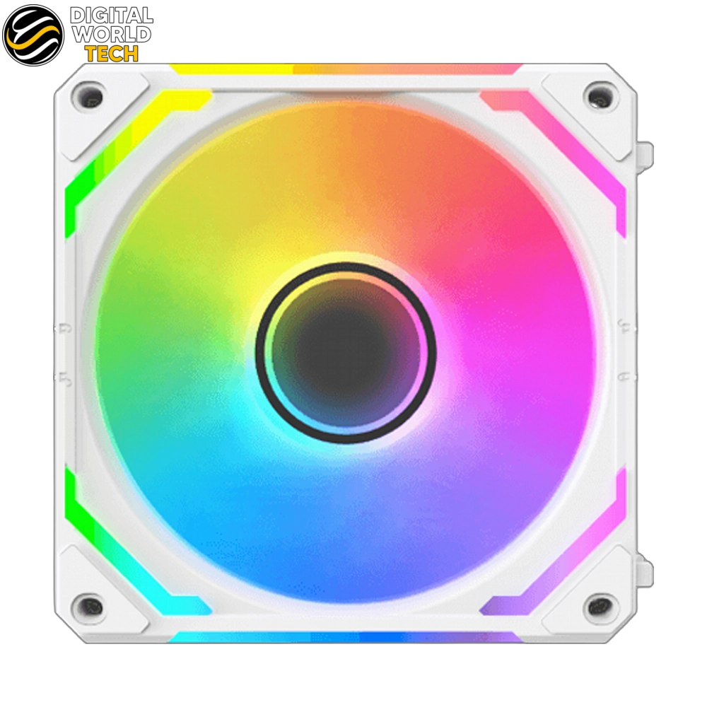 XIGMATEK Starlink Case Fan 3-Pack RGB White 120mm Hydraulic Bearing 65.5 CFM 2 XIGMATEK Starlink RGB White 3-Fan Pack 120mm ARGB Case Fans