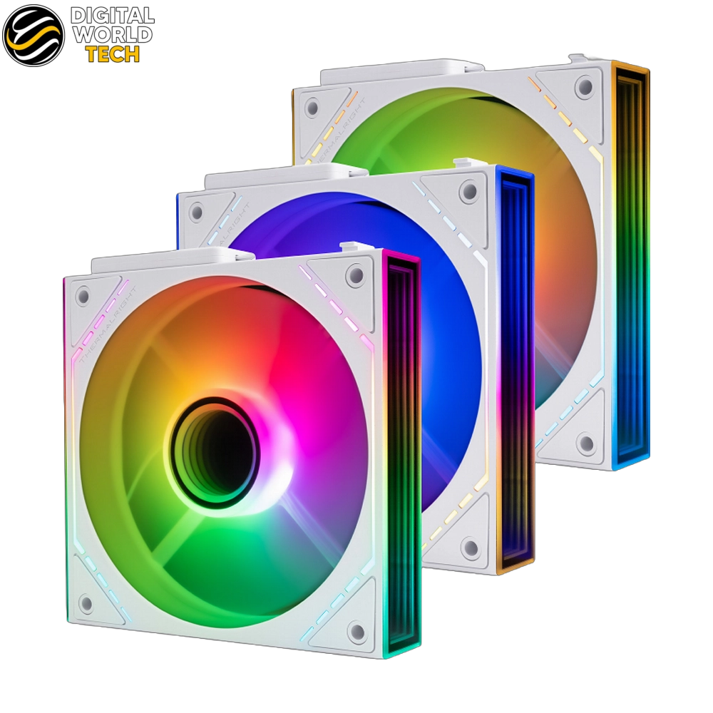 Thermalright TL-M12Q X3 Fan Kit 120mm 3-Pack ARGB PWM White 4 Thermalright TL-M12Q X3 Fan Kit 120mm ARGB White 3-Pack