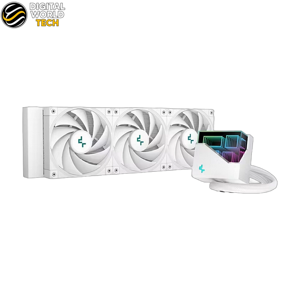 DeepCool LT720 Liquid Cooler 360mm AIO White Black 300W TDP FK120 Fans 1 DeepCool LT720 Liquid Cooler 360mm AIO White Black with FK120 fans