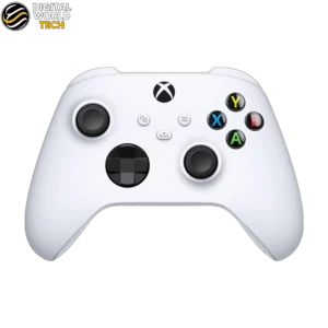 Xbox Wireless Controller Robot White with textured grip and hybrid D-pad