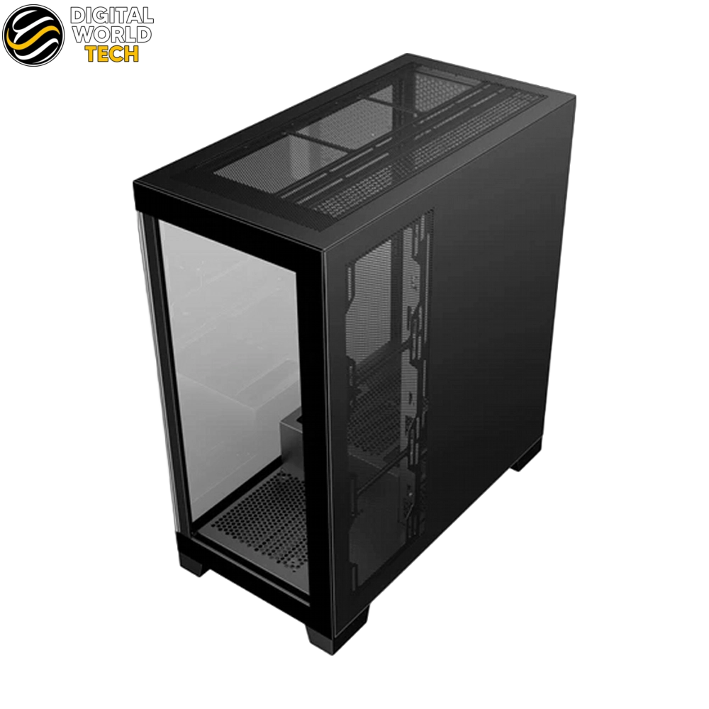 SAMA NEVIEW 4503 Case Black Dual Tempered Glass ATX Mid Tower with 4 ARGB Fans 6 SAMA NEVIEW 4503 Case Black ATX Mid Tower Dual Tempered Glass