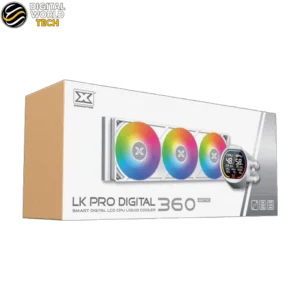 Xigmatek LK Pro 360 Digital Arctic White 360mm AIO Liquid CPU Cooler with 2.7 LCD