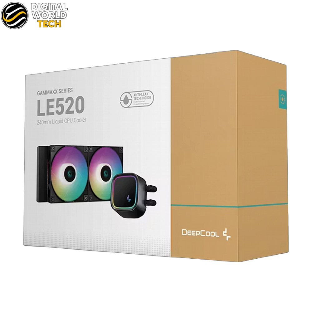 DeepCool LE520 Liquid Cooler 240mm AIO ARGB Dual Fan Black 5 DeepCool LE520 Liquid Cooler 240mm AIO ARGB Black