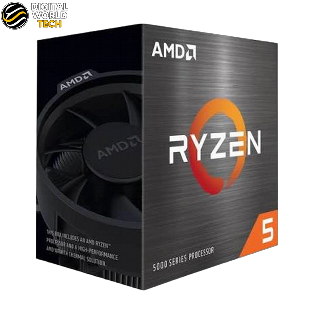AMD Ryzen 5 5500 CPU 6 Core 12 Thread 3.6 GHz AM4 Socket Tray 1 AMD Ryzen 5 5500 CPU 6 Core AM4 Tray Processor