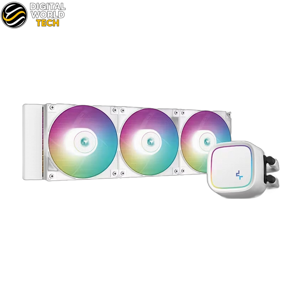 DeepCool LE720 WH Cooler 360mm White AIO ARGB Liquid CPU Cooler with 250W TDP and 3x120mm Fans 4 DeepCool LE720 WH 360mm White AIO ARGB Liquid CPU Cooler with 250W TDP
